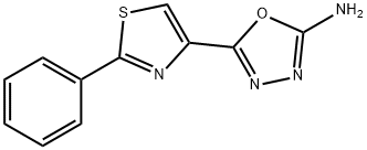 5-(2-苯基噻唑-4-基)-1,3,4-噁二唑-2(3H)-亚胺 结构式