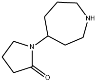 1-(氮杂环庚烷-4-基)吡咯烷-2-酮 结构式