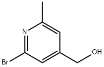 (2-溴-6-甲基吡啶-4-基)甲醇 结构式