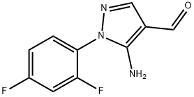 5-Amino-1-(2,4-difluoro-phenyl)-1H-pyrazole-4-carbaldehyde 结构式