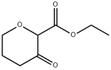 ETHYL 3-OXOTETRAHYDROPYRAN-2-CARBOXYLATE 结构式