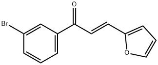 (2E)-1-(3-bromophenyl)-3-(furan-2-yl)prop-2-en-1-one 结构式
