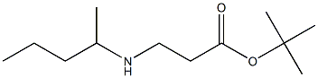 tert-butyl 3-[(pentan-2-yl)amino]propanoate 结构式