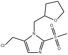 5-(chloromethyl)-2-methanesulfonyl-1-[(oxolan-2-yl)methyl]-1H-imidazole 结构式