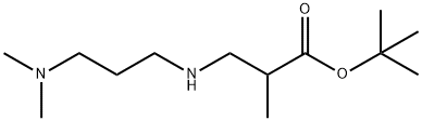 tert-butyl 3-{[3-(dimethylamino)propyl]amino}-2-methylpropanoate 结构式