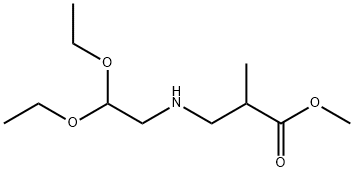 methyl 3-[(2,2-diethoxyethyl)amino]-2-methylpropanoate 结构式