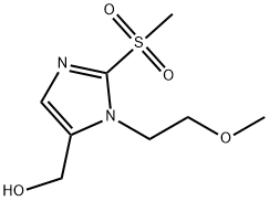 [2-methanesulfonyl-1-(2-methoxyethyl)-1H-imidazol-5-yl]methanol 结构式