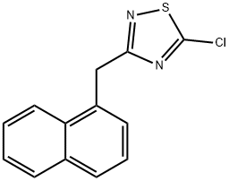 5-chloro-3-[(naphthalen-1-yl)methyl]-1,2,4-thiadiazole 结构式