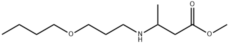 methyl 3-[(3-butoxypropyl)amino]butanoate 结构式