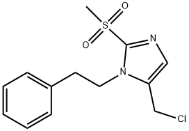 5-(chloromethyl)-2-methanesulfonyl-1-(2-phenylethyl)-1H-imidazole 结构式