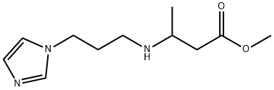 methyl 3-{[3-(1H-imidazol-1-yl)propyl]amino}butanoate 结构式