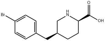 (5S)-5-(4-Bromo-benzyl)-D-pipecolinic acid 结构式