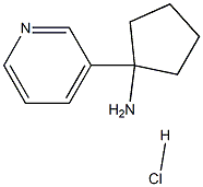 1-(吡啶-3-基)环戊烷-1-胺盐酸盐 结构式