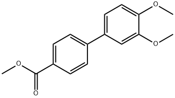 甲基 3,4-二甲氧基-[1,1-二联苯]-4-甲酸基酯 结构式