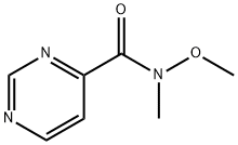 N-甲氧基-N-甲基嘧啶-4-甲酰胺 结构式