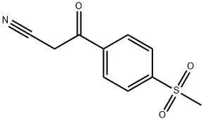 3-(4-(Methylsulfonyl)phenyl)-3-oxopropanenitrile 结构式