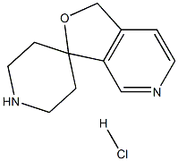 1H-Spiro[furo[3,4-c]pyridine-3,4'-piperidine] hydrochloride 结构式