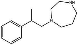1-(2-phenylpropyl)-1,4-diazepane 结构式