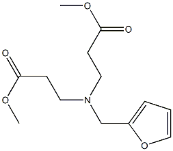 methyl 3-[(furan-2-ylmethyl)(3-methoxy-3-oxopropyl)amino]propanoate 结构式