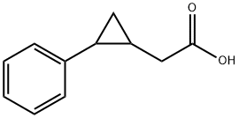 2-(2-苯基环丙基)乙酸 结构式