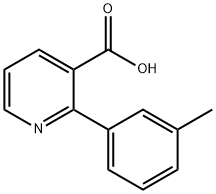 2-(3-甲苯基)烟酸 结构式