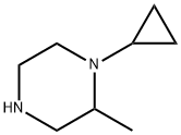 1-cyclopropyl-2-methylpiperazine 结构式