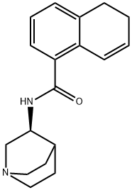 N-(3S)-1-Azabicyclo[2.2.2]oct-3-yl-5,6-dihydro-1-Naphthalenecarboxamide 结构式