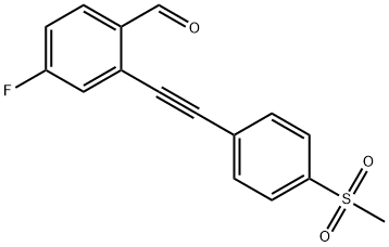 4-FLUORO-2-PHENYLETHYNYL-BENZALDEHYDE 结构式