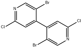 5,5'-二溴-2,2'-二氯-4,4'-联吡啶 结构式
