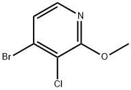 4-溴-3-氯-2-甲氧基吡啶 结构式