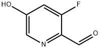 3-氟-5-羟基吡啶-2-甲醛 结构式