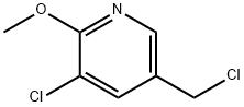 3-氯-5-(氯甲基)-2-甲氧基吡啶 结构式