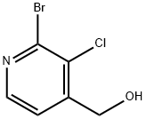 (2-溴-3-氯吡啶-4-基)甲醇 结构式