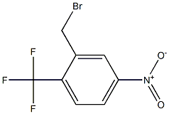 2-(bromomethyl)-4-nitro-1-(trifluoromethyl)benzene 结构式