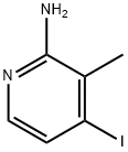 4-碘-3-甲基吡啶-2-胺 结构式