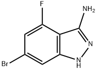 6-溴-4-氟-1H-吲唑-3-胺 结构式