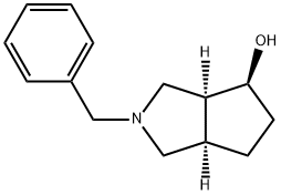 (3aS,4S,6aR)-2-benzyloctahydrocyclopenta[c]pyrrol-4-ol 结构式