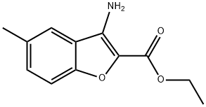 ETHYL 3-AMINO-5-METHYLBENZOFURAN-2-CARBOXYLATE 结构式