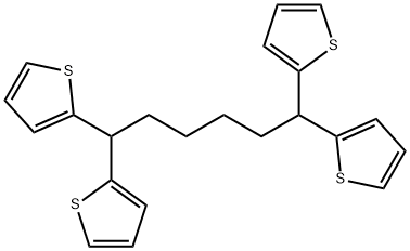 1,1,6,6-四(2-噻吩基)己烷 结构式