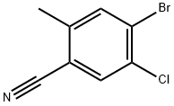 4-溴-5-氯-2-甲基苯甲腈 结构式