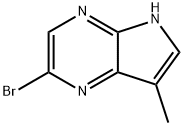 2-BROMO-7-METHYL-5H-PYRROLO[2,3-B]PYRAZINE 结构式