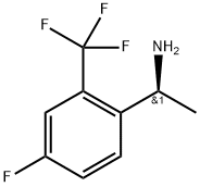 (1S)-1-[4-FLUORO-2-(TRIFLUOROMETHYL)PHENYL]ETHYLAMINE 结构式