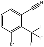 3-BROMO-2-(TRIFLUOROMETHYL)BENZONITRILE 结构式