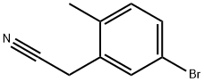 5-溴-2-甲基苯乙腈 结构式