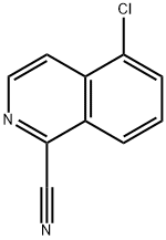 5-氯异喹啉-1-腈 结构式