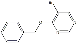 4-苄氧基-5-溴嘧啶 结构式