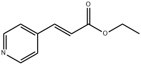 (E)-3-(吡啶-4-基)丙烯酸乙酯 结构式