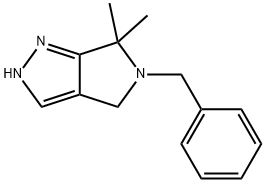 Pyrrolo[3,4-c]pyrazole, 2,4,5,6-tetrahydro-6,6-dimethyl-5-(phenylmethyl)- 结构式