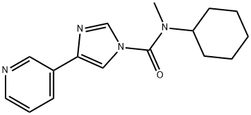N-cyclohexyl-N-methyl-4-(pyridin-3-yl)-1H-imidazole-1-carboxamide 结构式