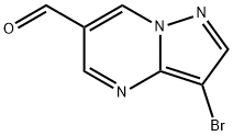 3-溴吡唑并[1,5-A]嘧啶-6-甲醛 结构式